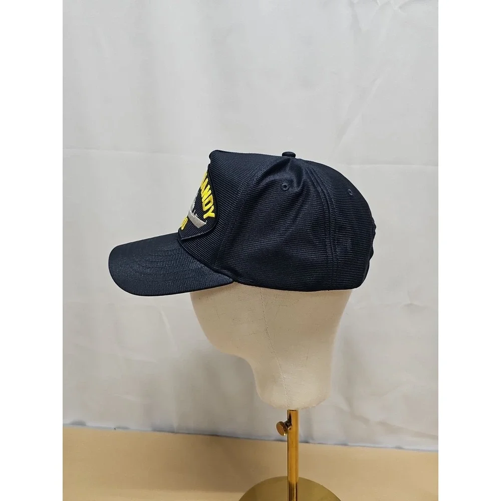 USS Normandy CG60 Navy‎ Ship Hat Blue Snapback Baseball Cap Made in USA